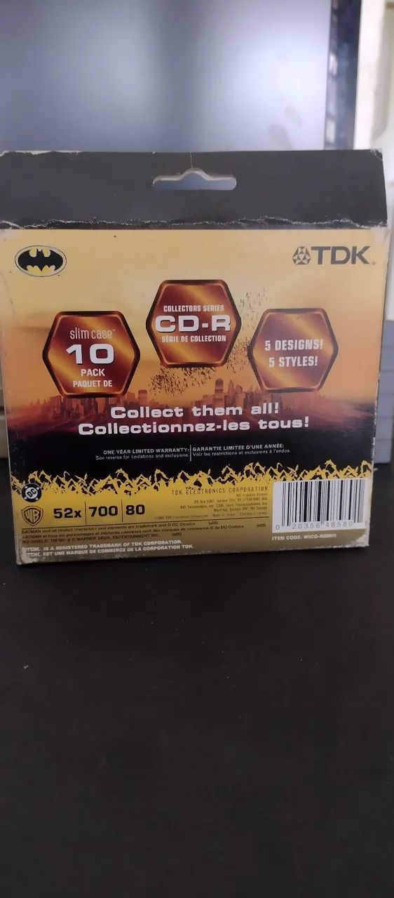 CD R virgem Batman TDK coleção  - Foto 2