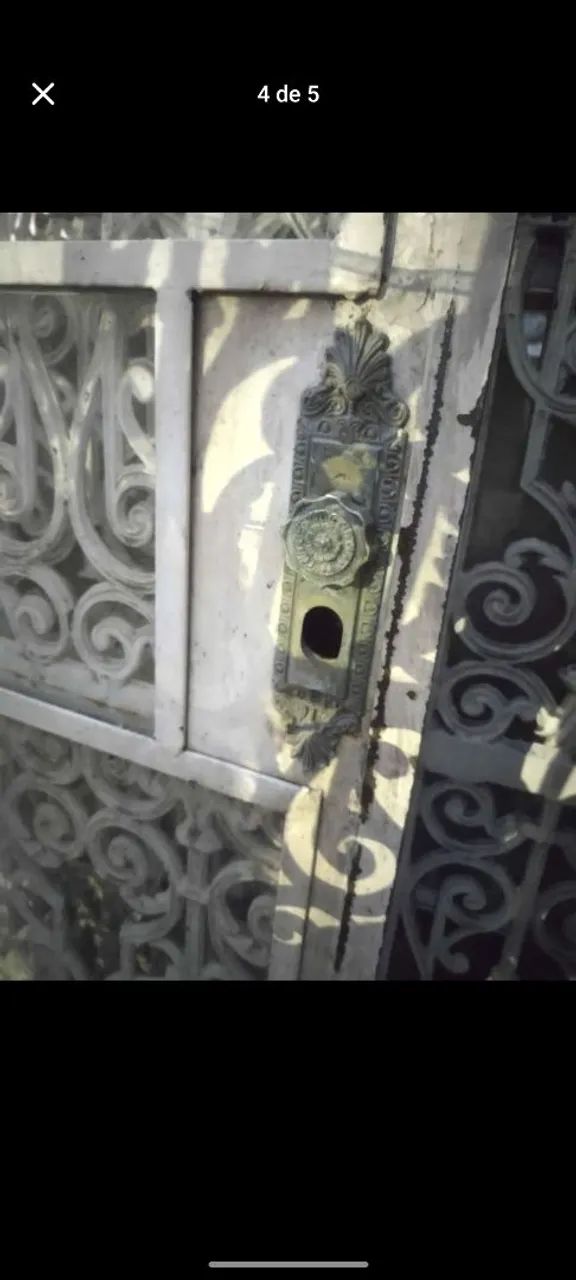 Porta balcão capelinha antiga ferro fundido - Foto 5