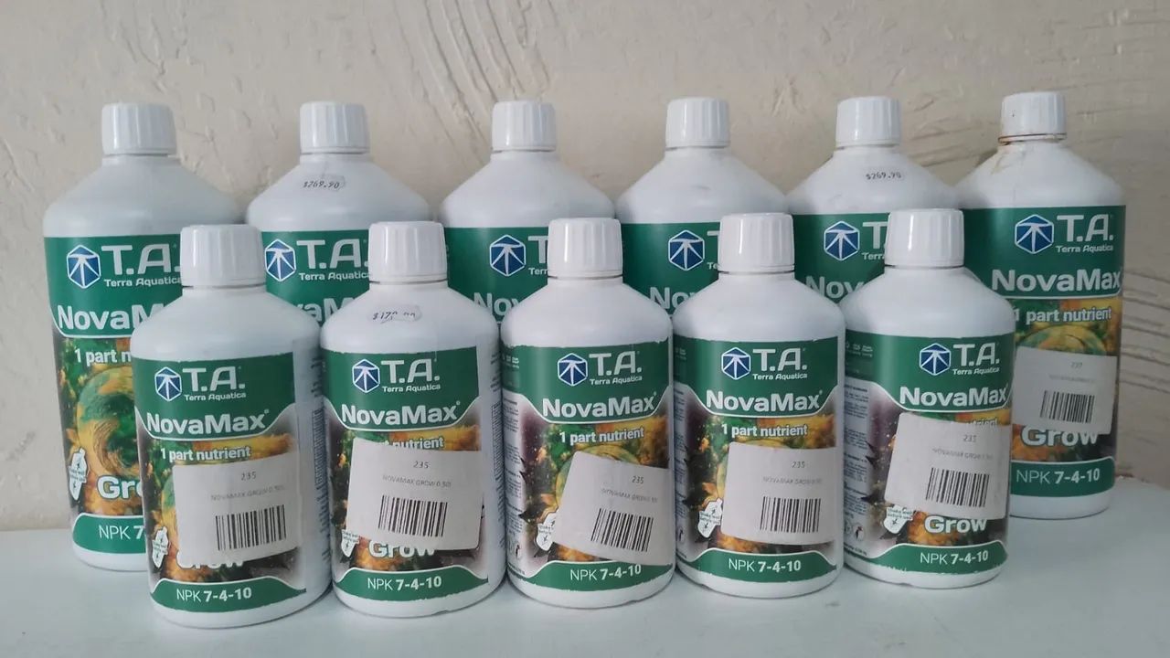 Kit Fertilizantes NovaMax Grow - 6 unidades -1 litro cada - Terra Aquatica