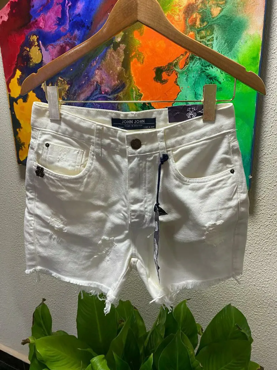 Shorts Jeans Branco John John