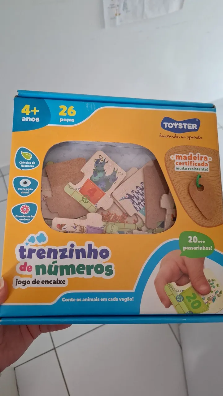 Trenzinho de Números - Jogo de Encaixe Toyster
