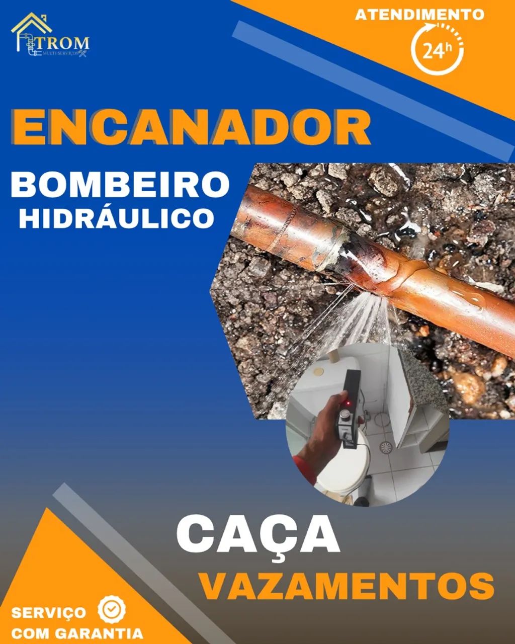 Encanador Profissional / Caça Vazamentos 