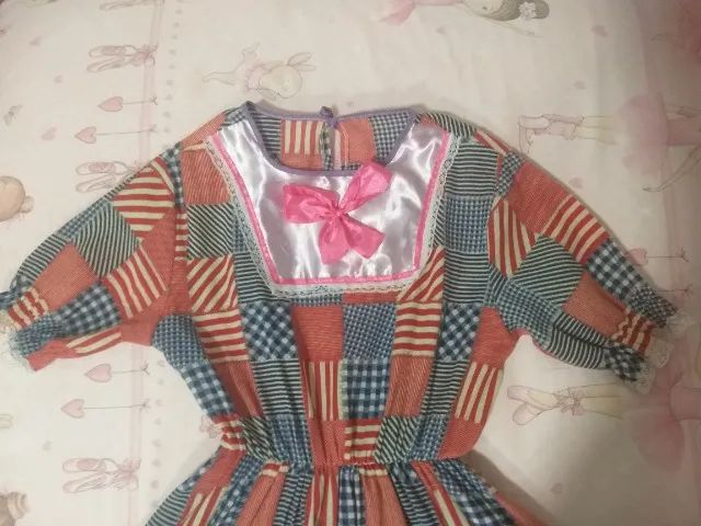 Vestido festa junina tamanho 6 - Foto 2
