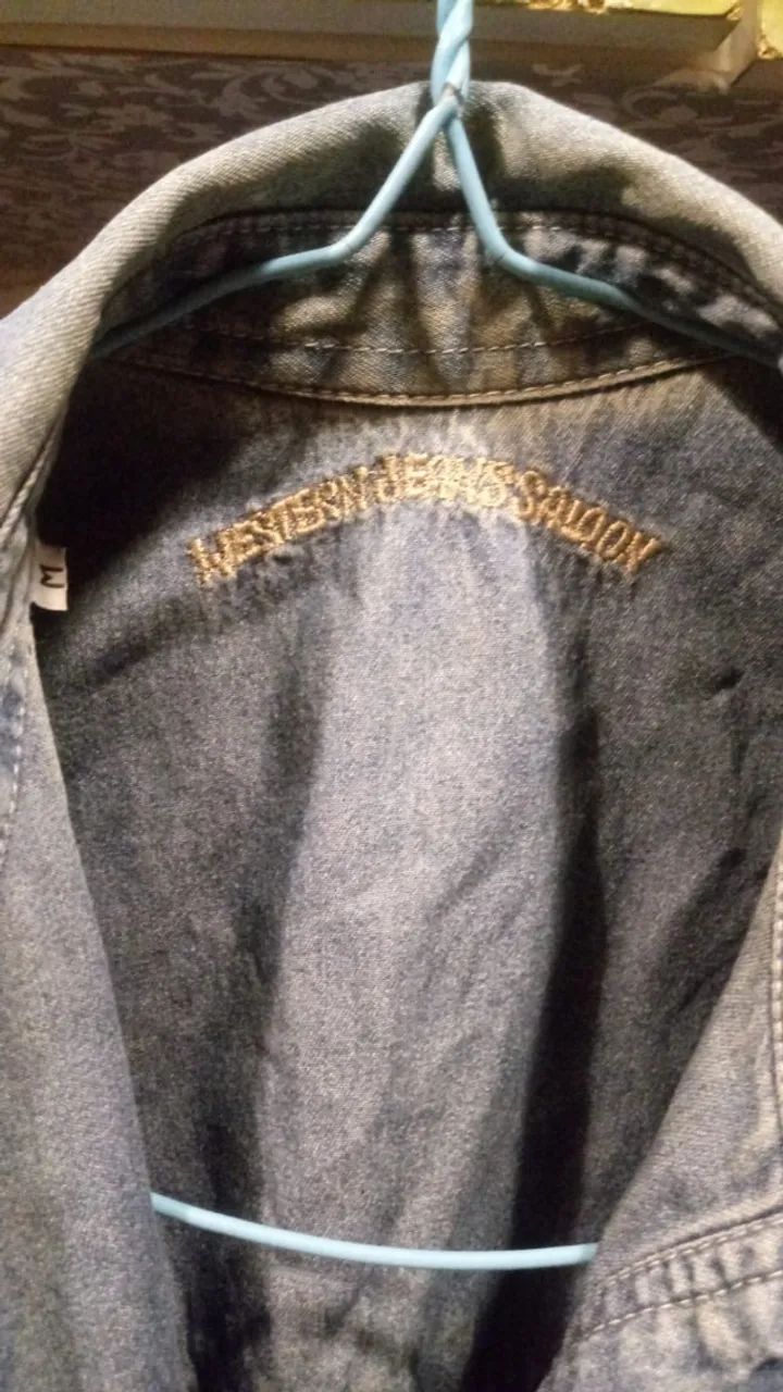 Casaco Jeans com bordado - Foto 3