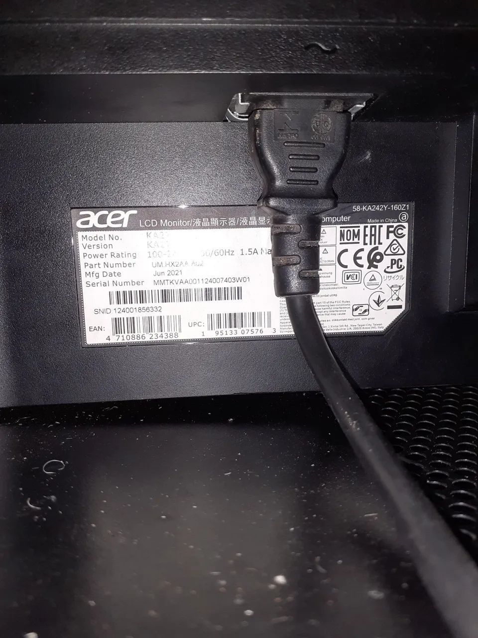 Monitor Acer Gamer 27'' Full HD 144Hz - Foto 2
