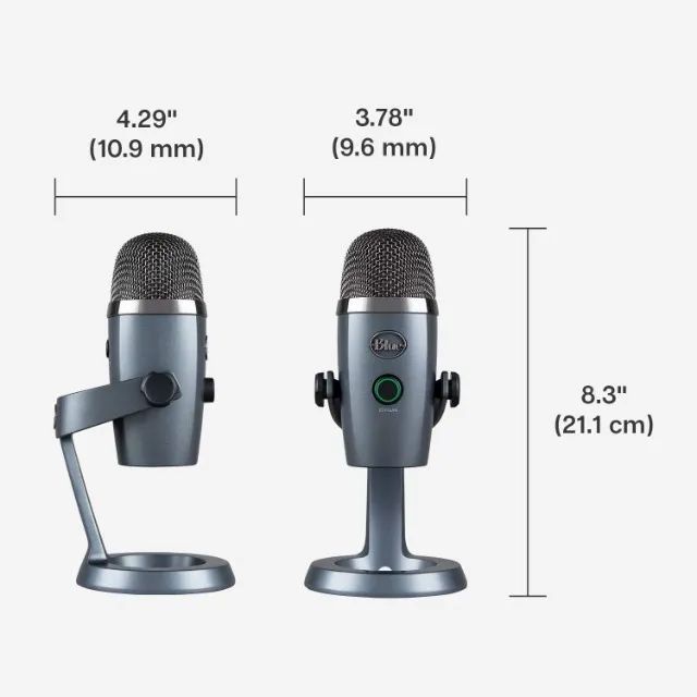 Microfone Condensador USB Logitech For Creators Blue Yeti Nano - Foto 4