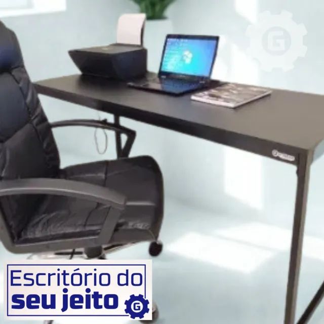 Escrivaninha Reforçada 1,5m NOVA Mesa Industrial Multiuso Computador Notebook Escritório 