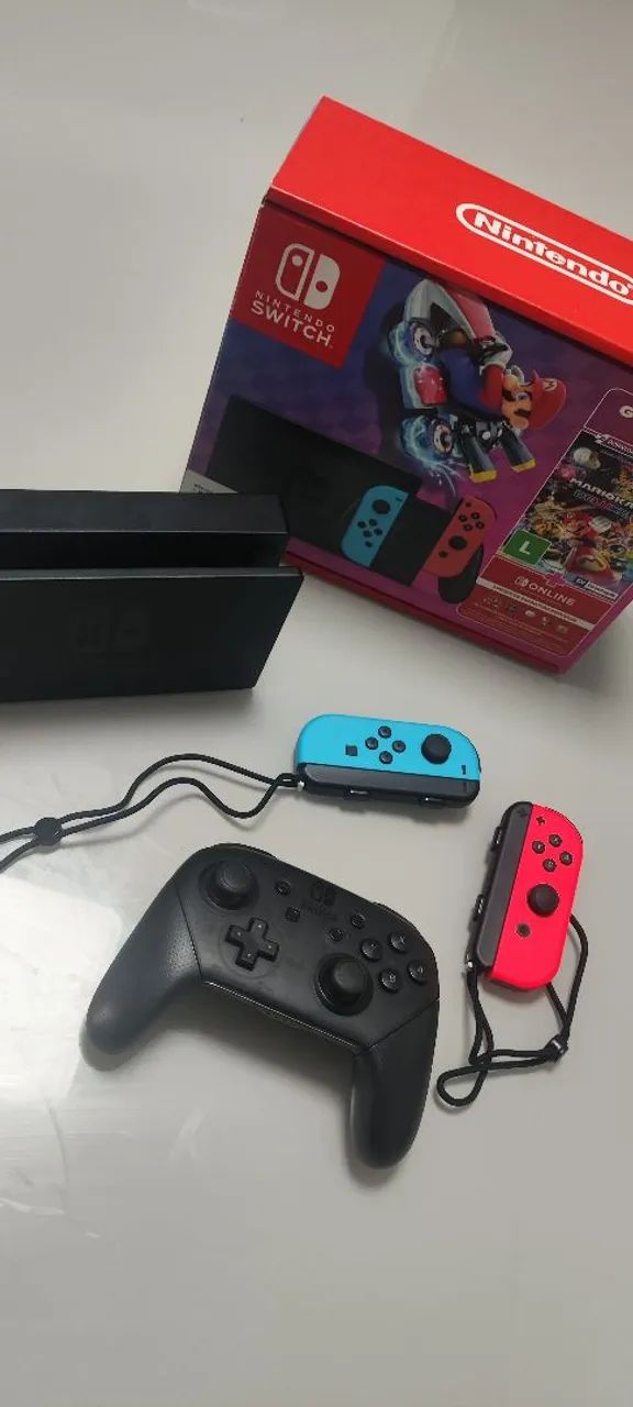 Nintendo Switch v2 desbloqueado - 256GB TROCAS NA DESCRIÇÃO  - Foto 2