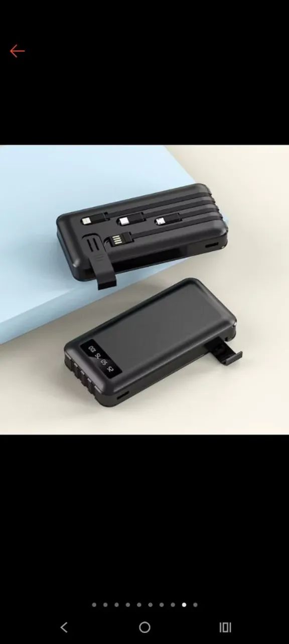 Carregador Portátil 20.000 MAH Duplo com Display Digital - Foto 3