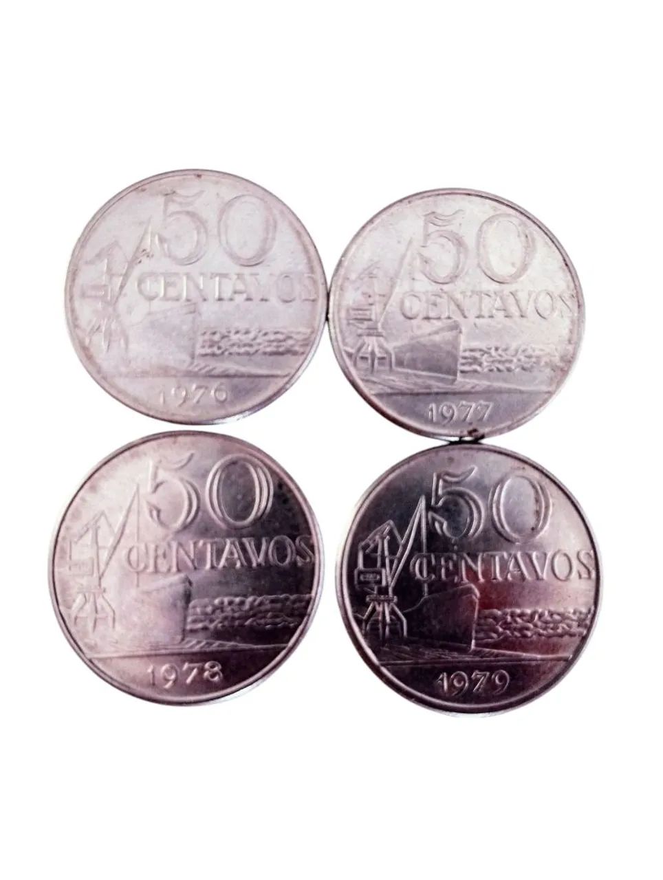Moedas Antigas de 50 Centavos - Foto 3