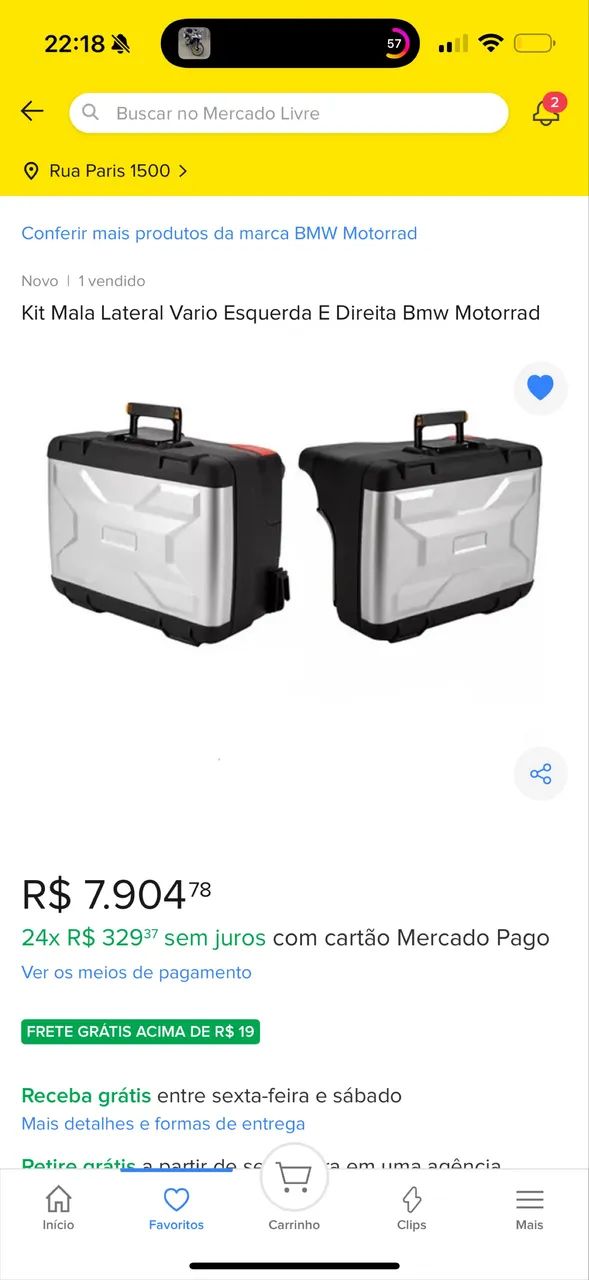 Baús Vario Originais BMW - Em Excelente Estado !!! - Foto 4