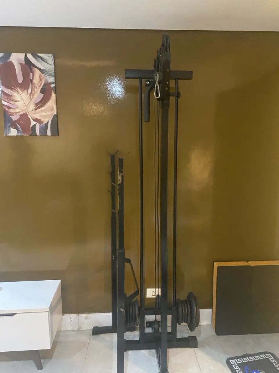 Mono Cross over de musculação para treino em casa - Foto 3