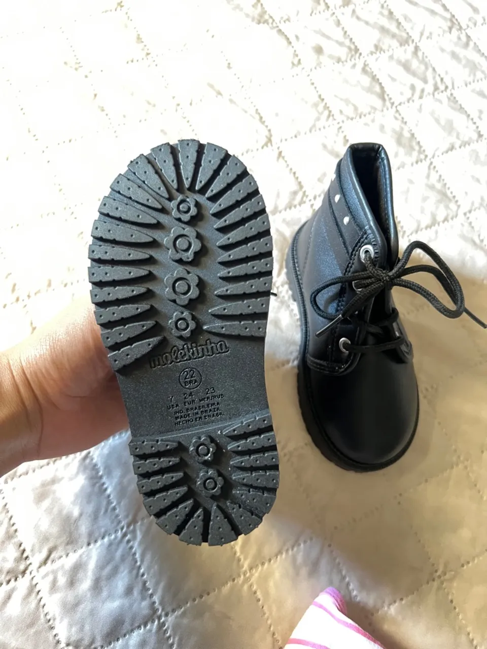 Bota Infantil Molekinha Preta - Tamanho 22