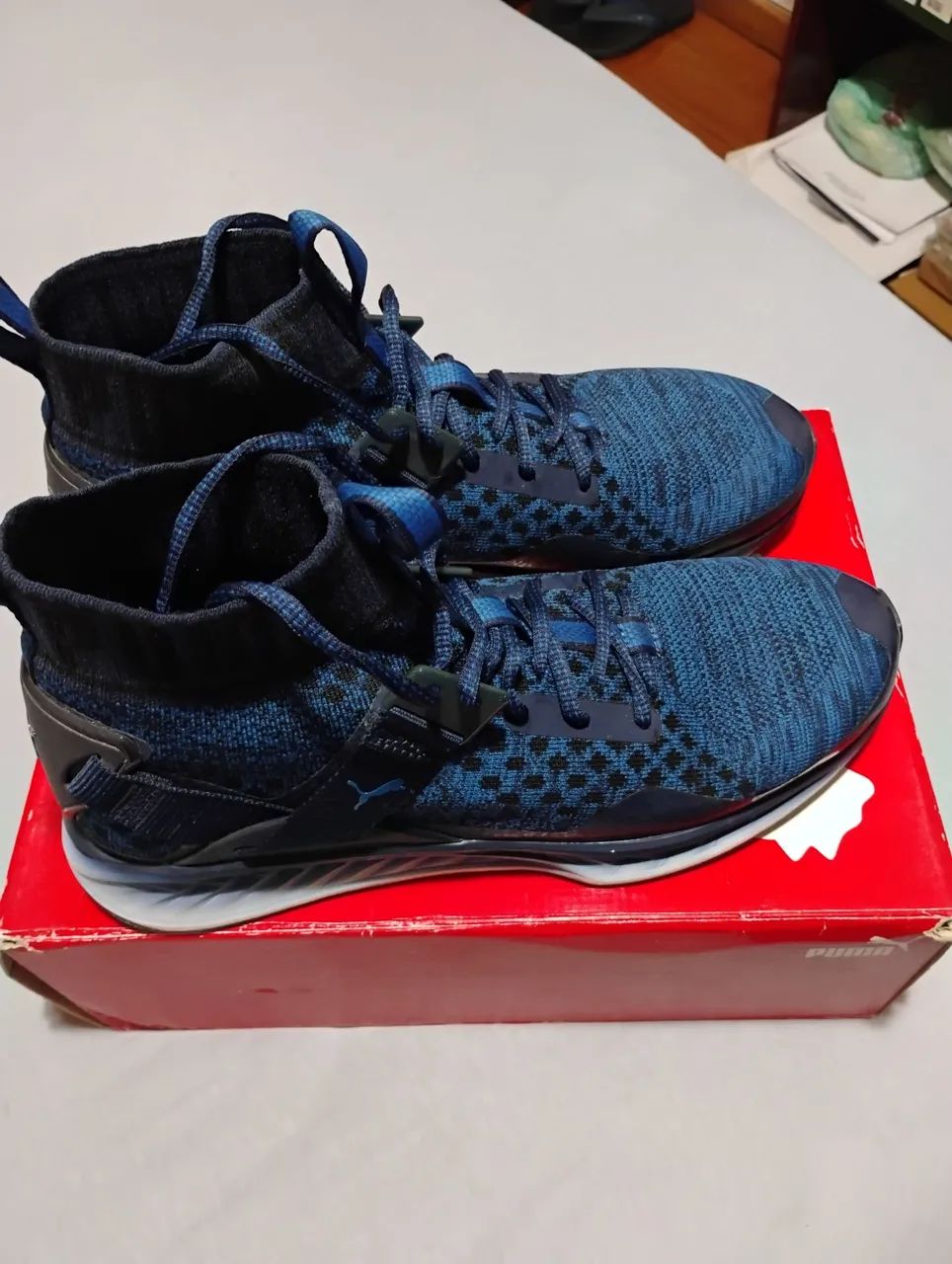 Tênis Puma Ignite EvoKnit Fade - Cabernet-Wine Oatmeal - Foto 3