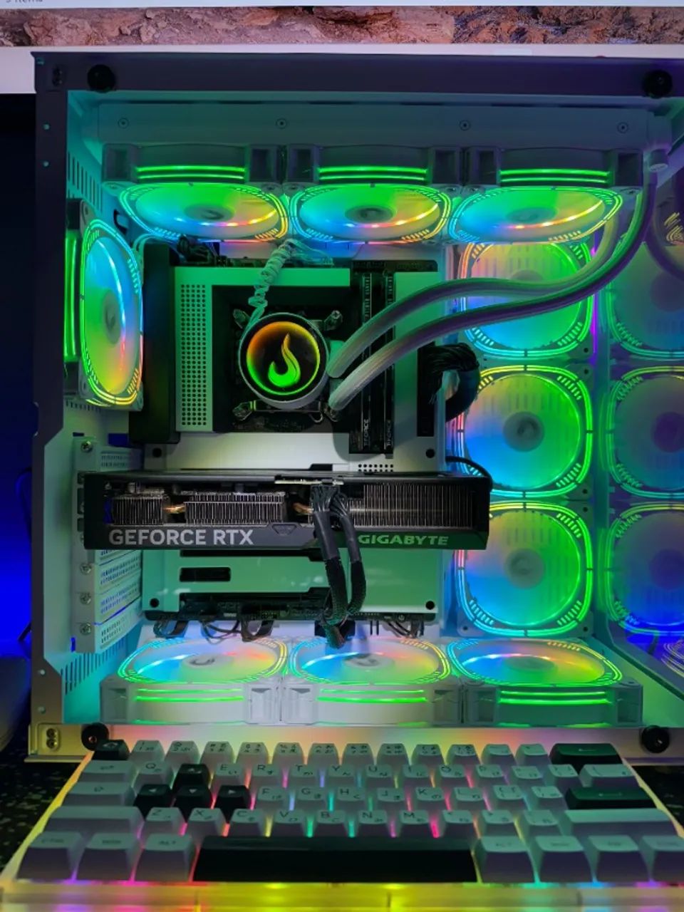 PC GAMER NZXT - I9 12900F - 32 GB RAM - RTX 3070 Gigabyte Eagle - zero - impecável  - Foto 3