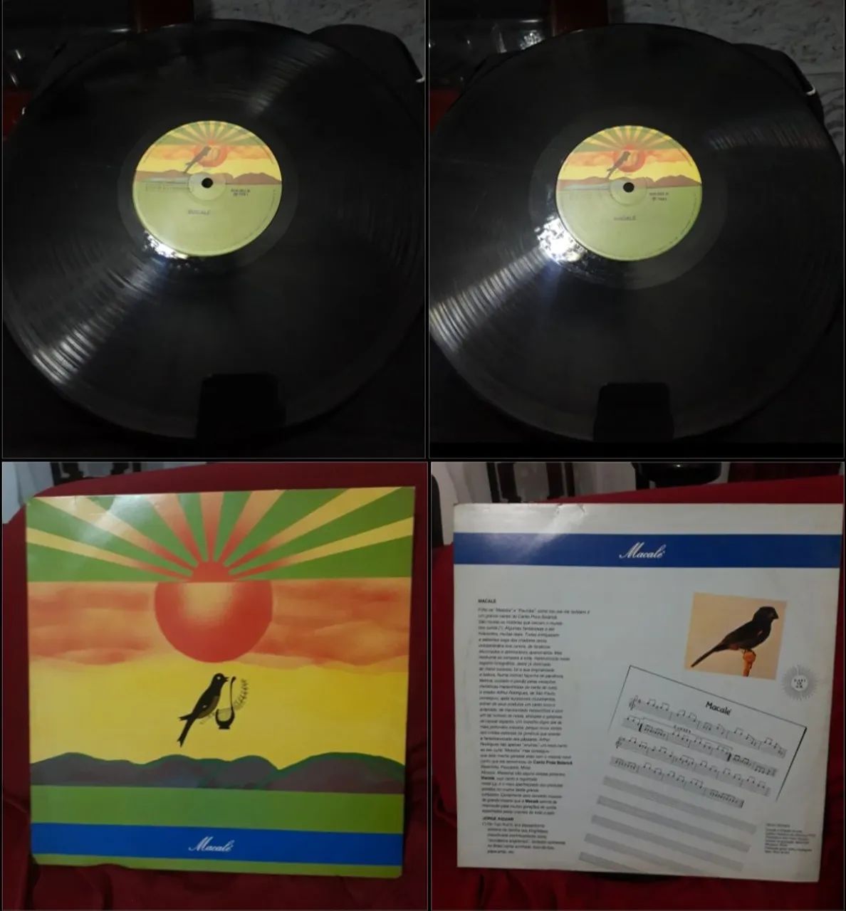 Disco de vinil LP Macalé 1991 (RARO) FAVOR LER A DESCRIÇÃO!
