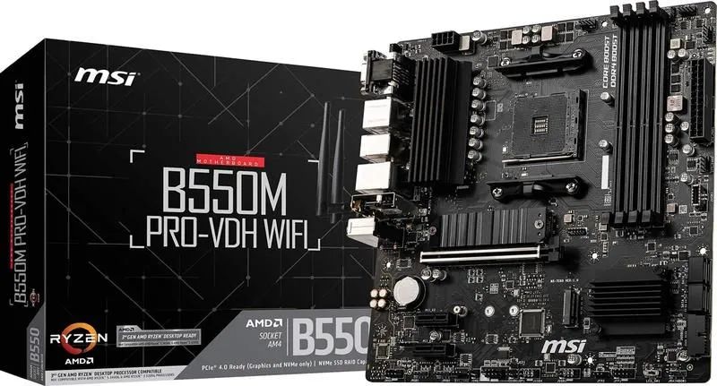 Placa-Mãe MSI B550M PRO-VDH WIFI