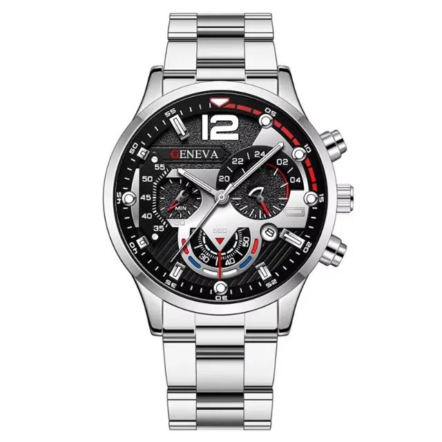 Relogio Geneva Silver Black - Acessórios - Parque Reboucas, São