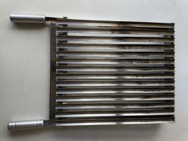 Grelha Argentina 40 X 45 Cm Churrasco Parrila Inox Reforçada