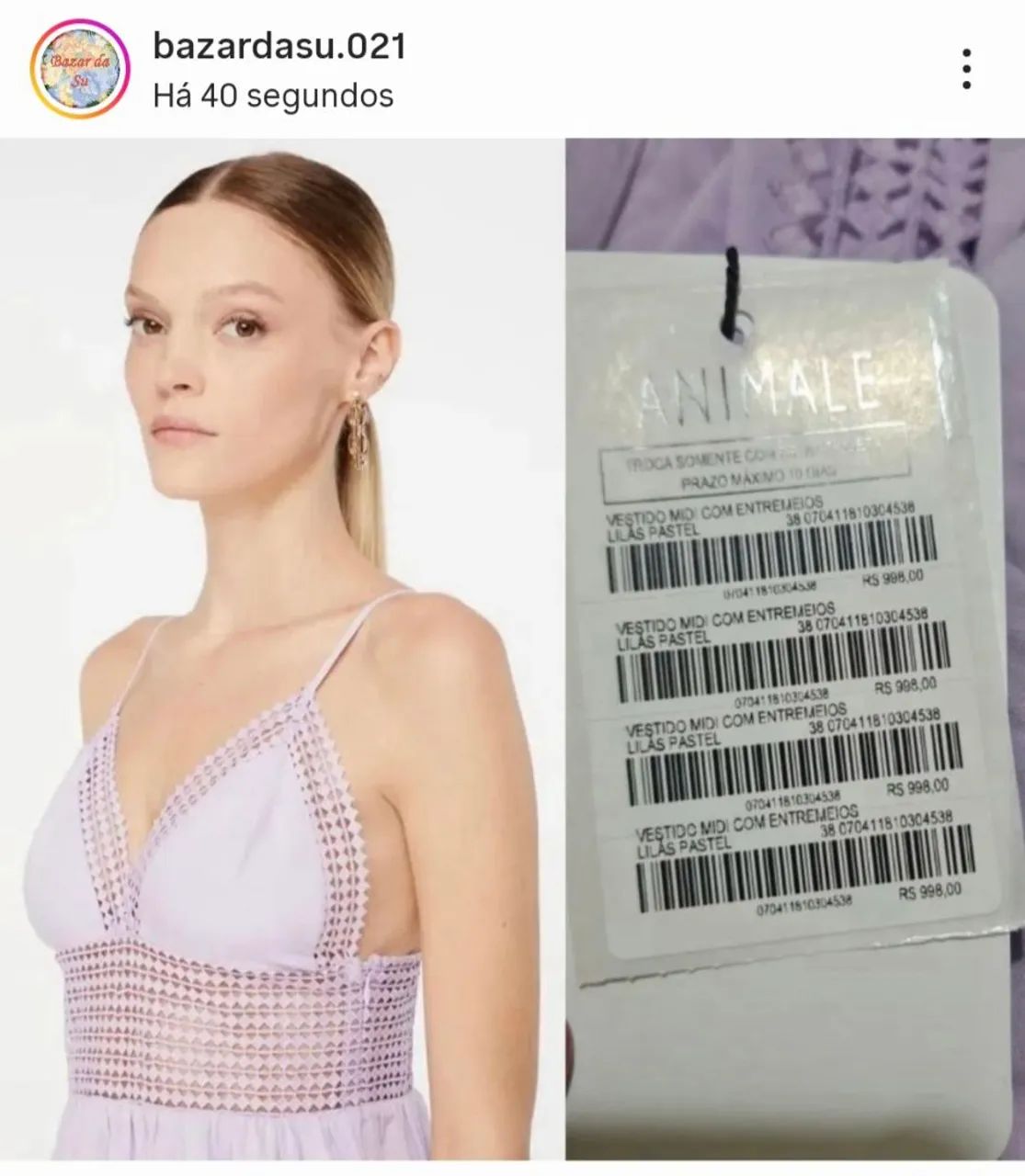Vestido guipir da Animale - Foto 3
