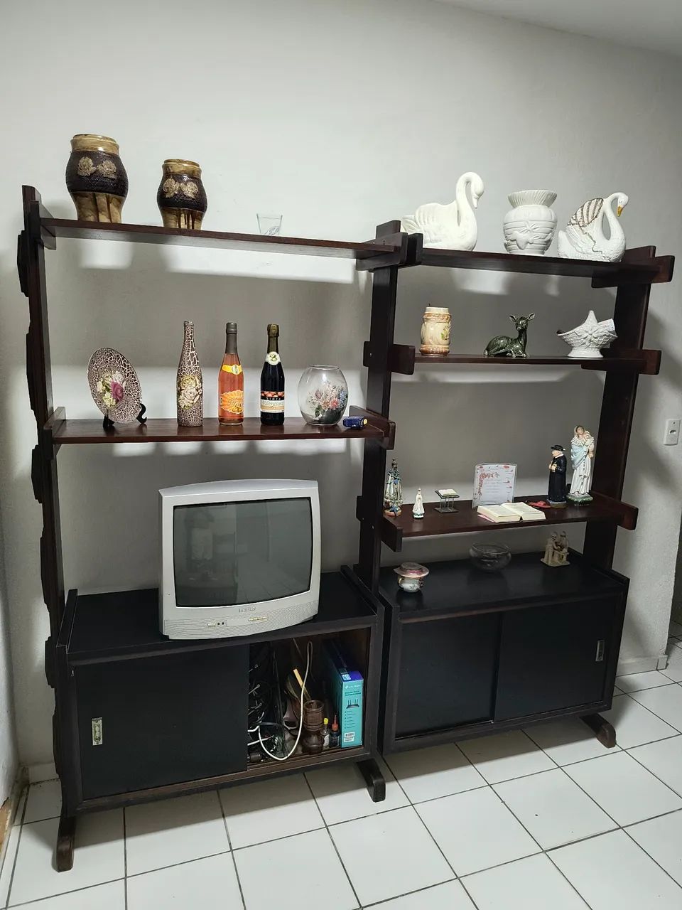 Estante de madeira maciça ipê 64595956581891123