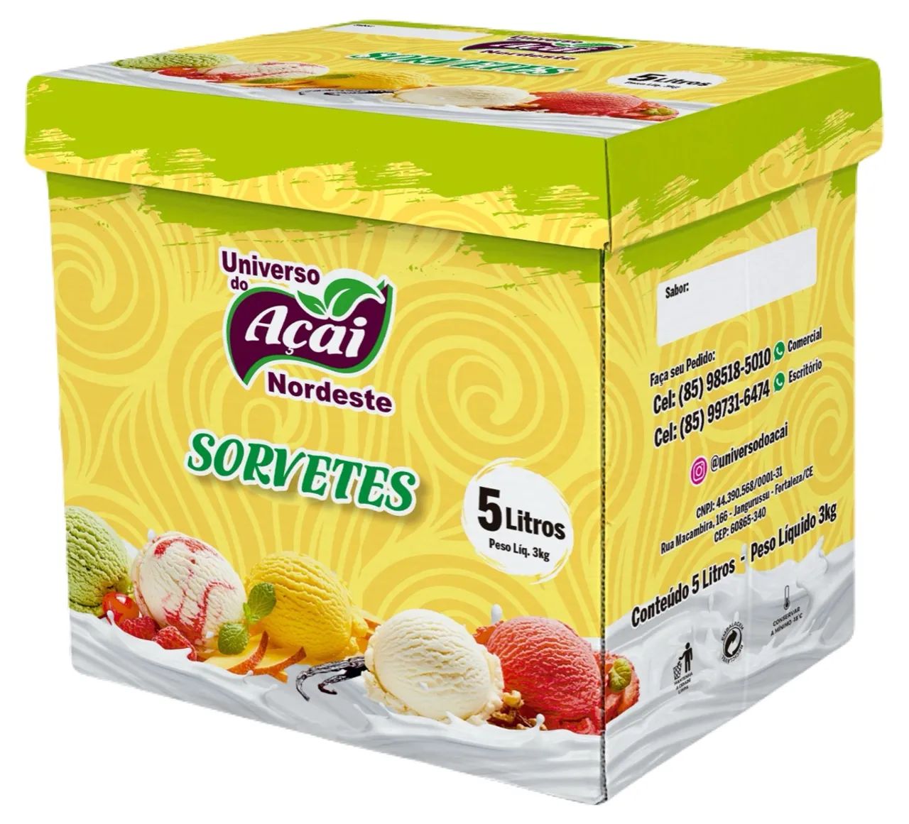 AÇAÍ MÉDIO CX 5L - Gastronomia e Hotelaria - Jangurussu, Fortaleza