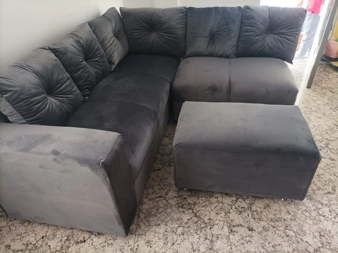 Sofá de Canto Cinza - Novo - Foto 3