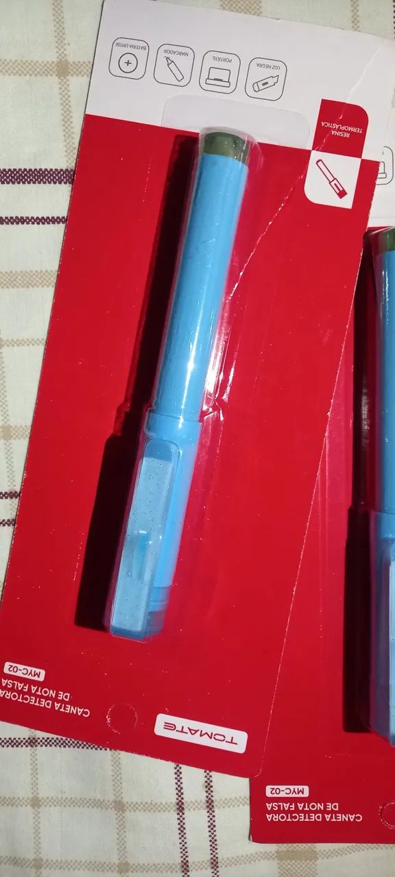 Caneta 2 em 1 Risca e Luz UV. Identifica dinheiro falso.  - Foto 2