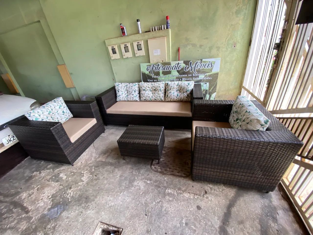 Square Synthetic Fiber Sofa Set463752708961740803