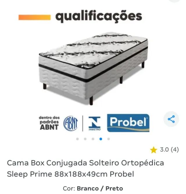 Cama Box Conjugada Solteiro - Foto 4