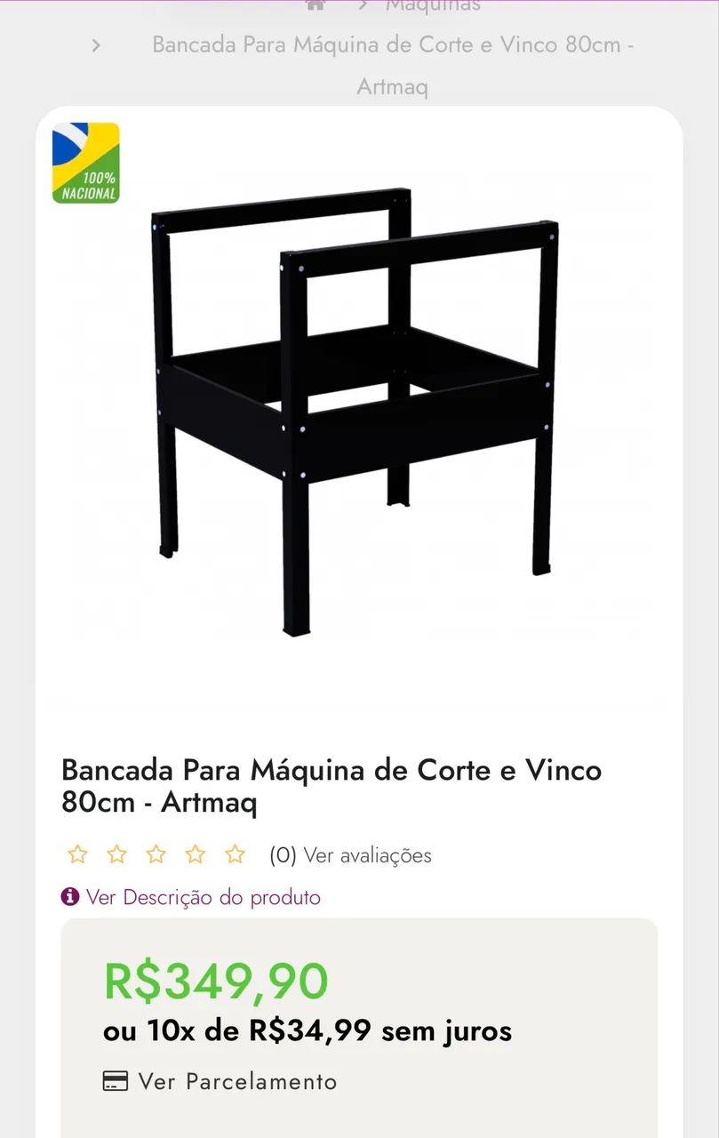 Máquina Corte e Vinco Semi automática 80cm com base - Foto 2