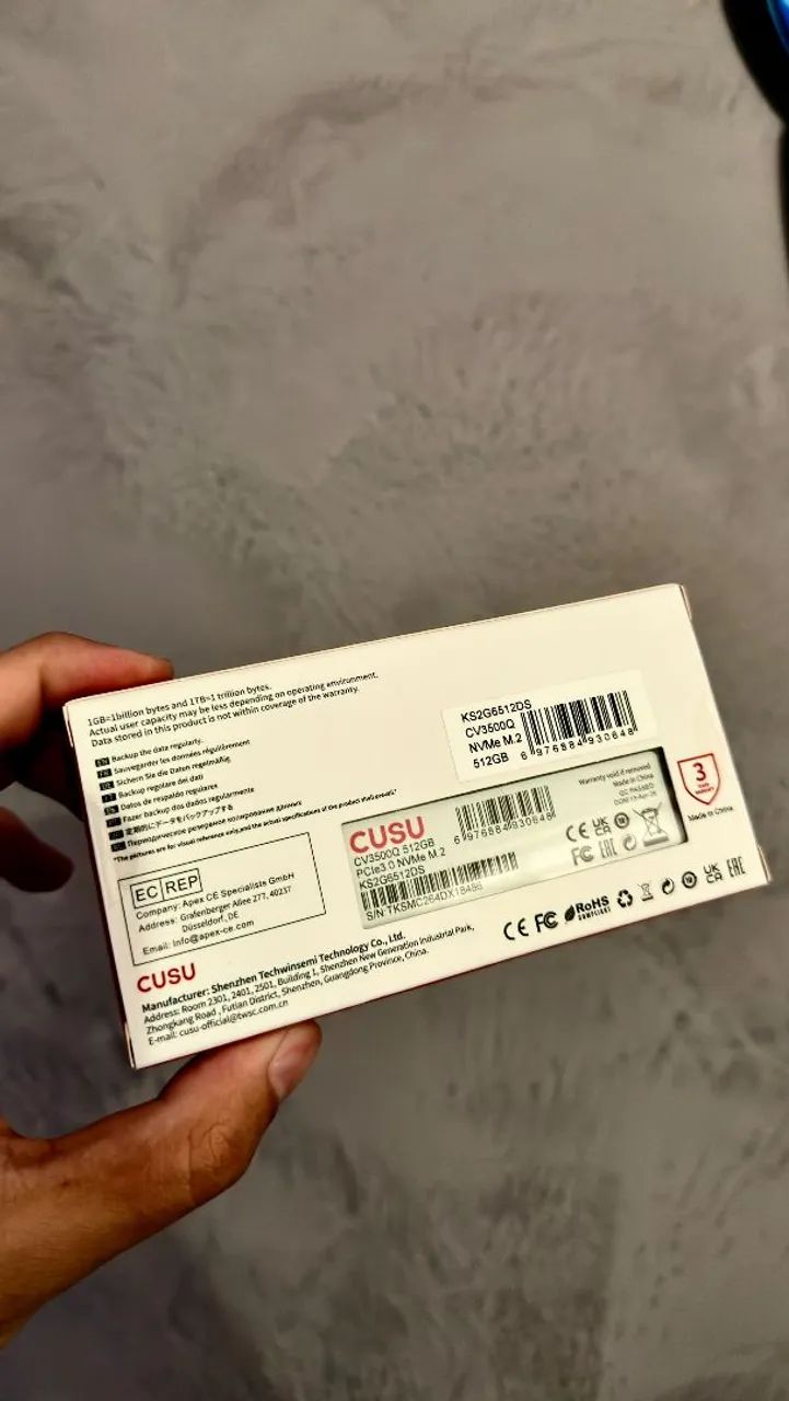 NVME M.2 512GB (NOVO) - Foto 2