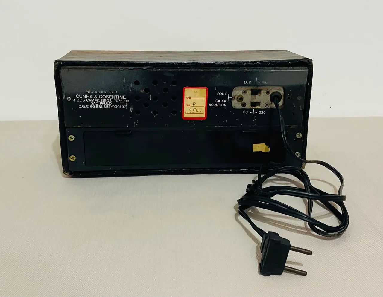 Rádio De Mesa Vintage Interplan Década 70/80 Funcionando - Foto 3