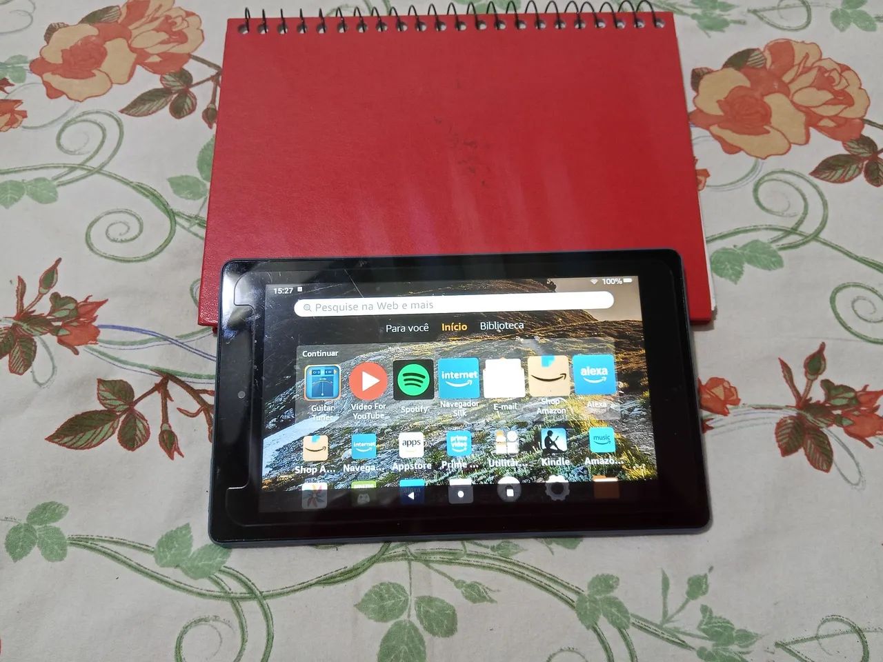 Tablet Amazon Fire 7 geração 9 com película 