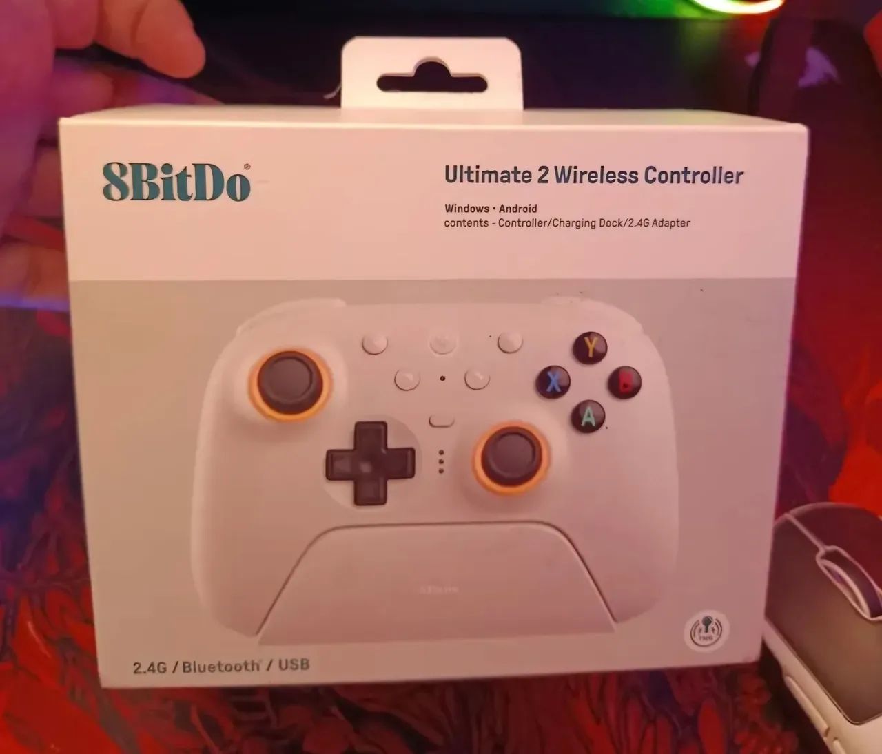 Controle 8bit do ultimate 2 gatilhos hall effect TMR- Bluetooth, PC e Android - Lacrado