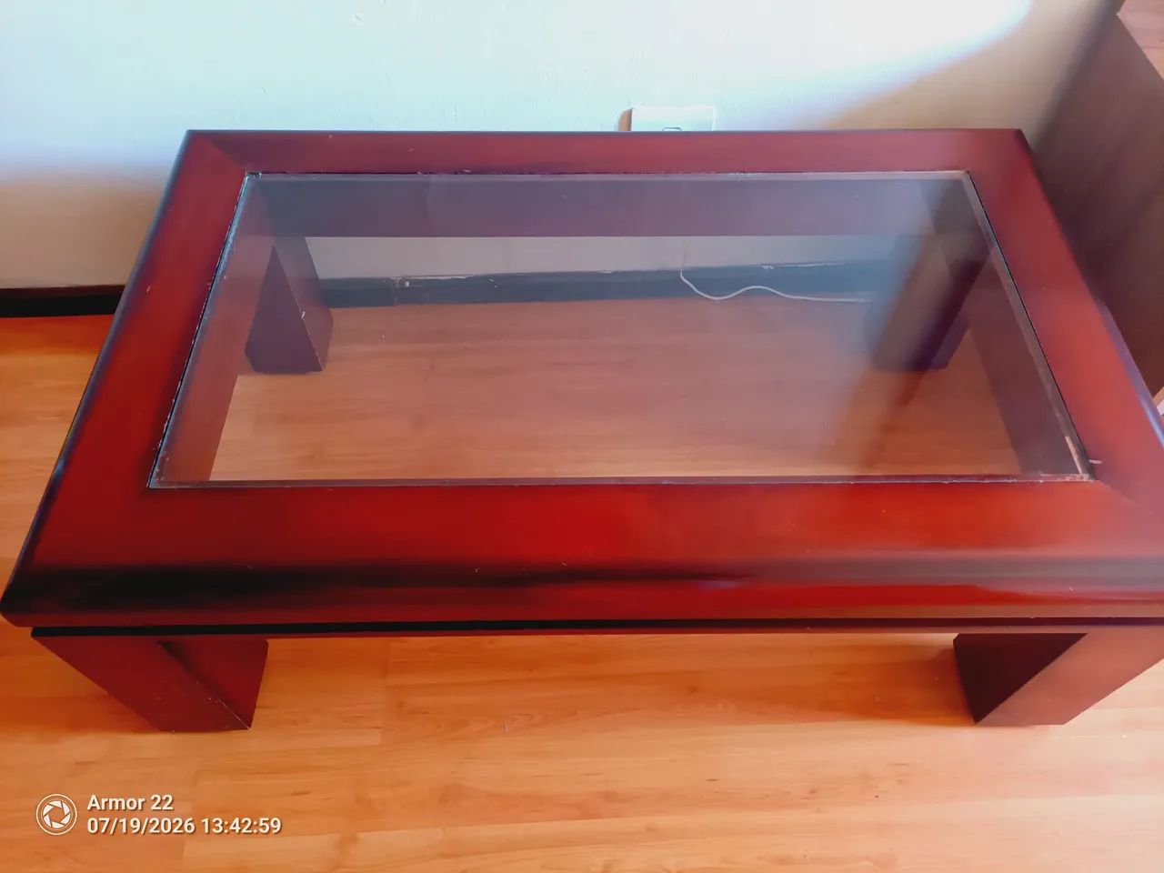 Mesa de madeira mogno - Foto 3