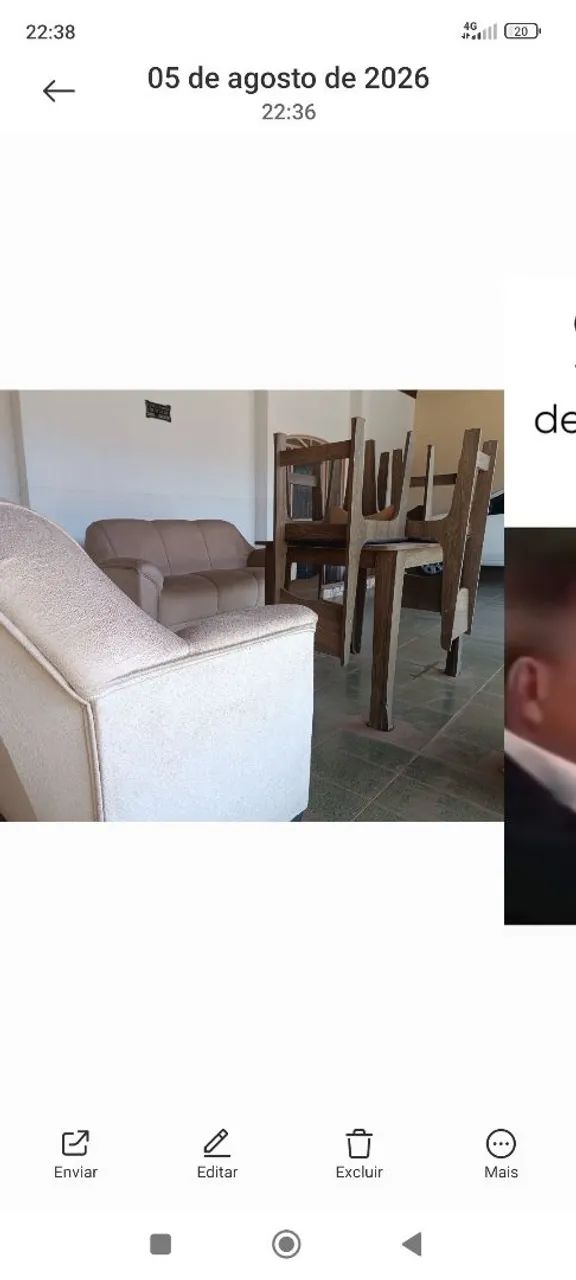 Sof á e mesa para sua kitnet  - Foto 2