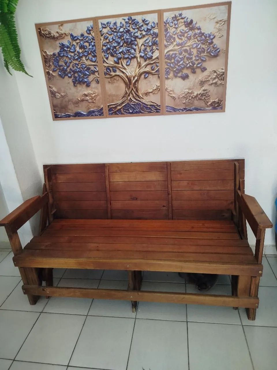 Sofá mesa de madeira  - Foto 2