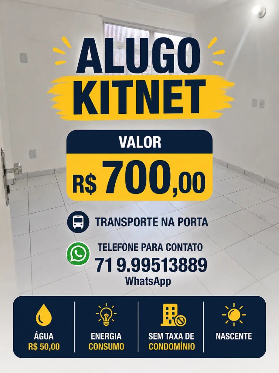 Kitnet 7 Portas oportunidade 