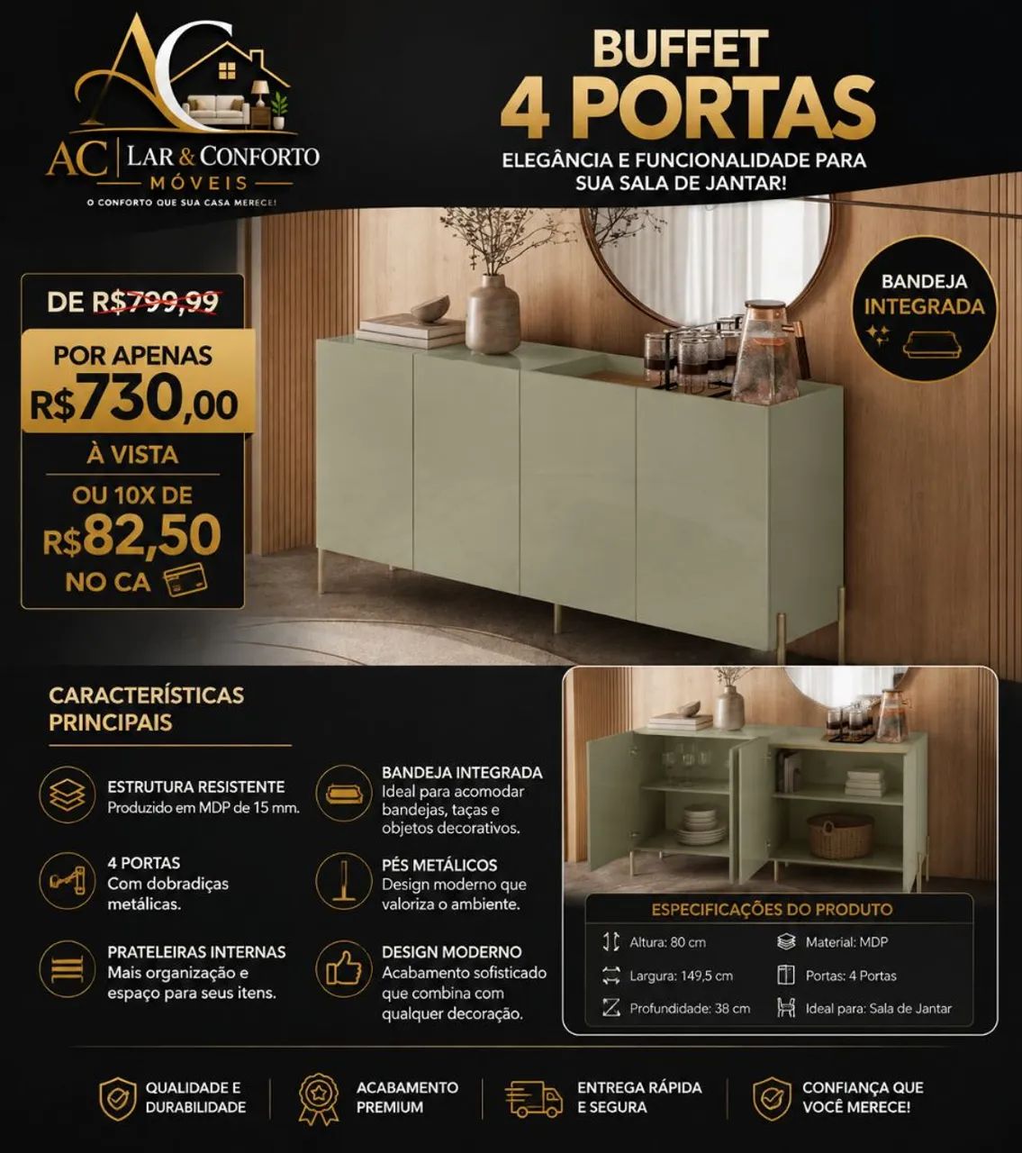 BUFFET 4 PORTAS  - Foto 2