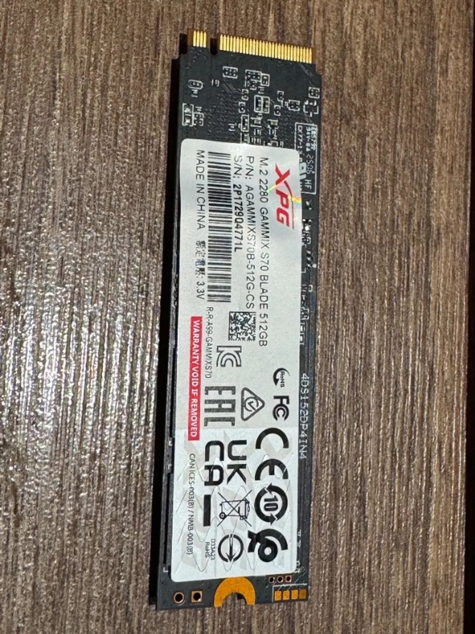 SSD Adata XPG GAMMIX S70 Blade 512GB M.2 2280 PCIe NVMe 4.0 - Foto 4