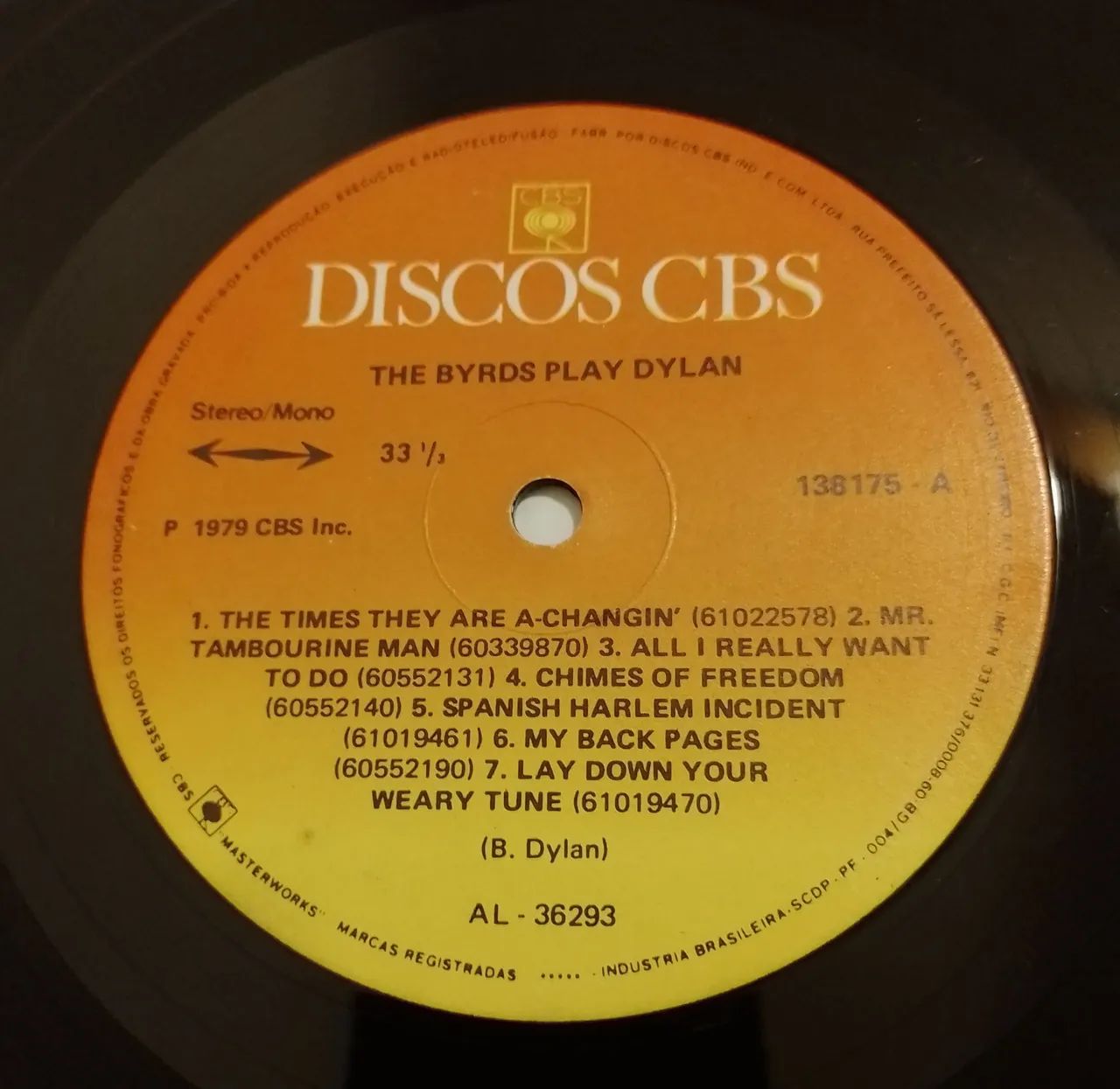 The Byrds Play Bob Dylan LP Disco Vinil (EX) - Foto 4