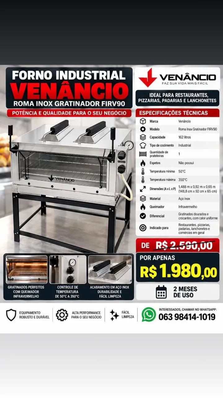Vendo pizzaria completa ou separada