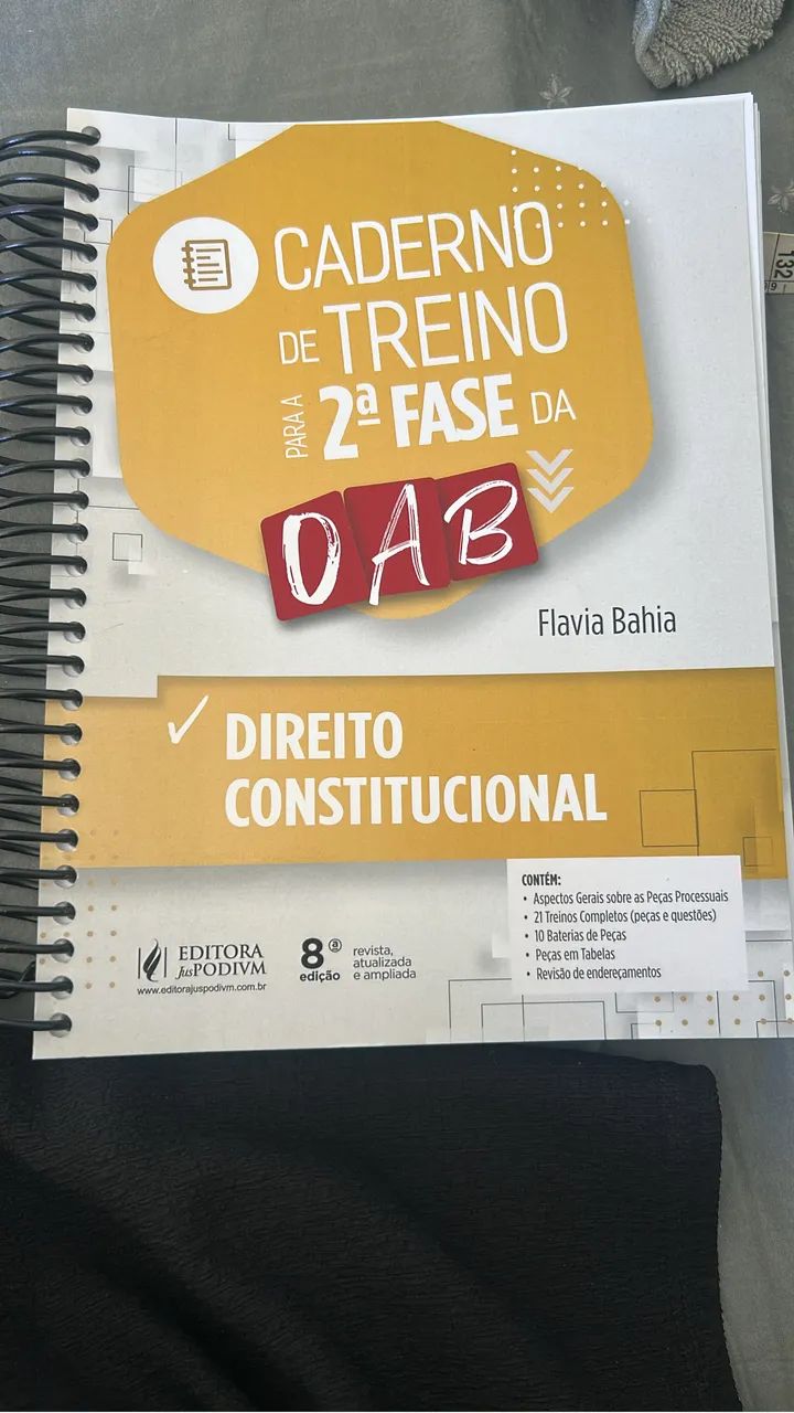 CADERNO DE TREINO OAB CONSTITUCIONAL 