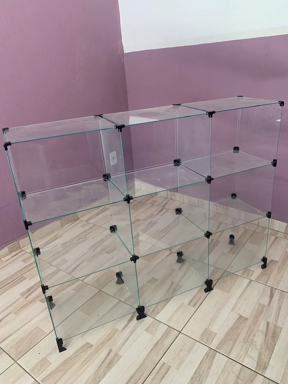 Pratileira/ Vitrine de Vidro 