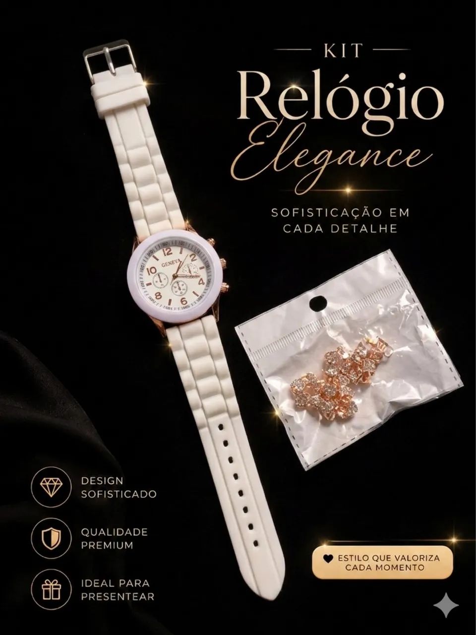 Kit relógio e joias - Foto 3