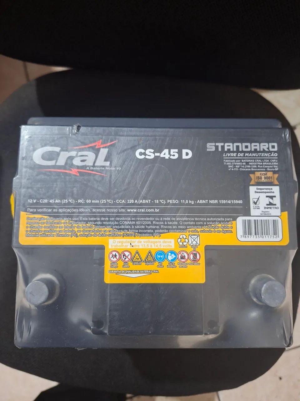 Bateria cral 45AH  - Foto 2