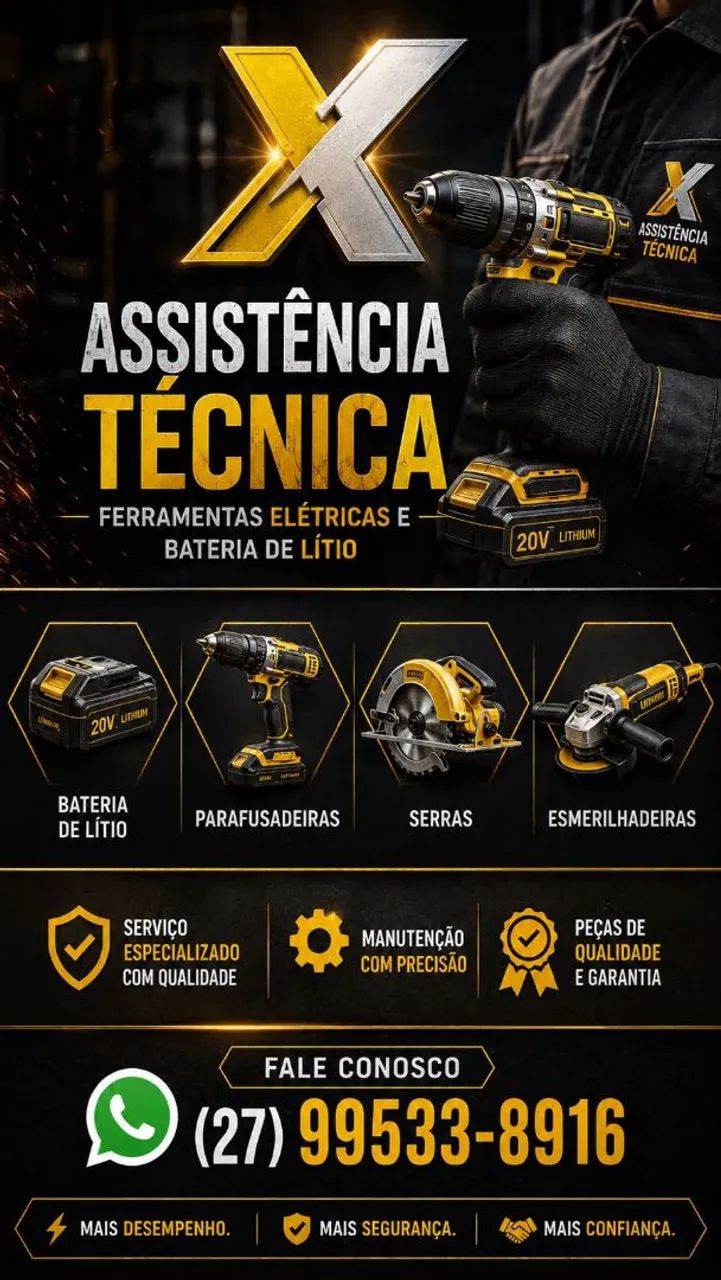 Assistência técnica em ferramentas elétricas 