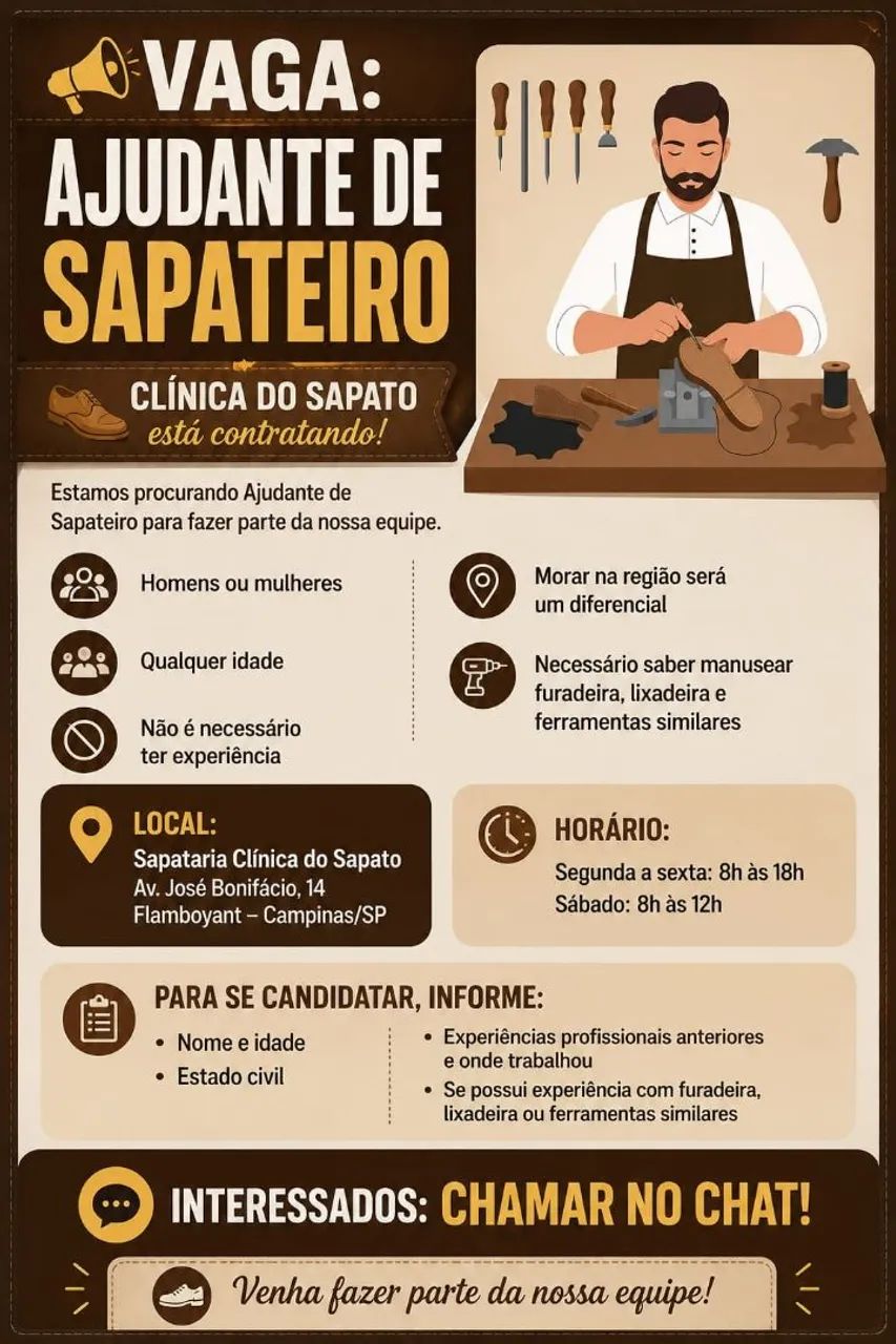 Vaga de emprego 