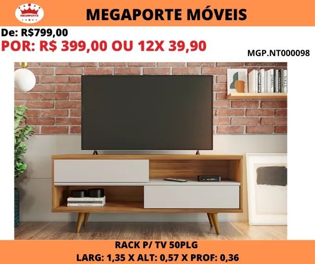 Rack 1,35 para Tv até 50 Polegadas - Foto 2